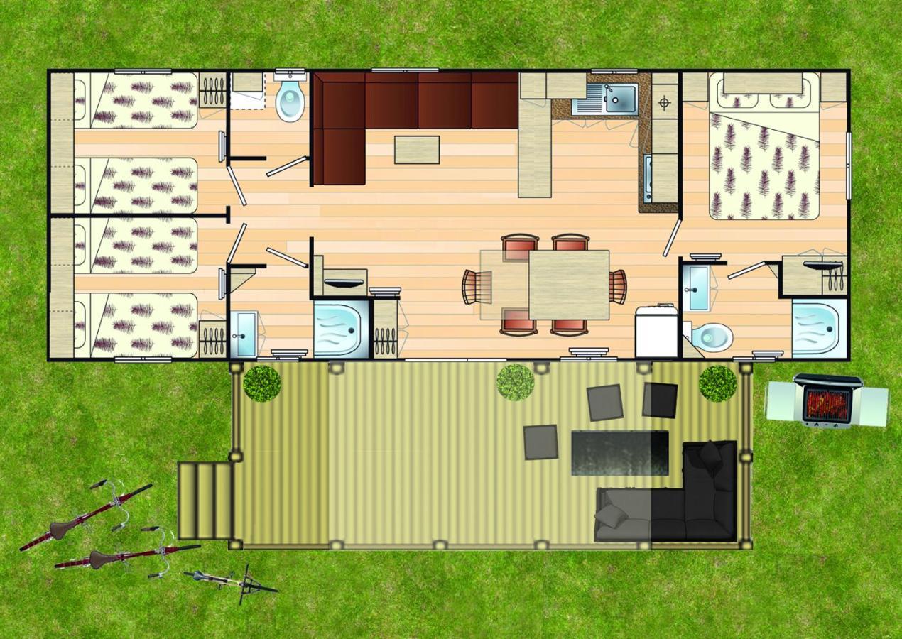 Kerlann 4 Etoiles Mobil Home 3 Chs 2 Sdb Pont Aven Finistere Exterior photo